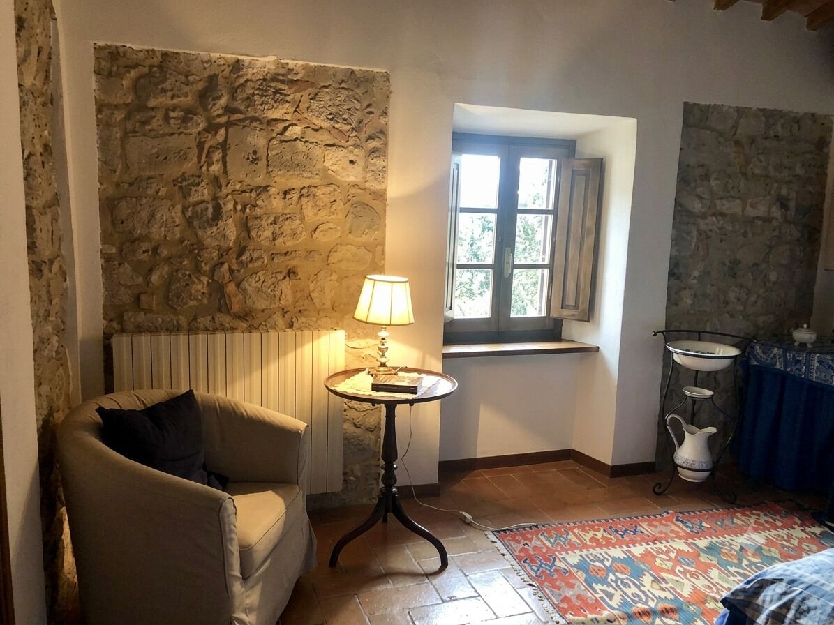 Smart TV, fireplace, DVD player, books