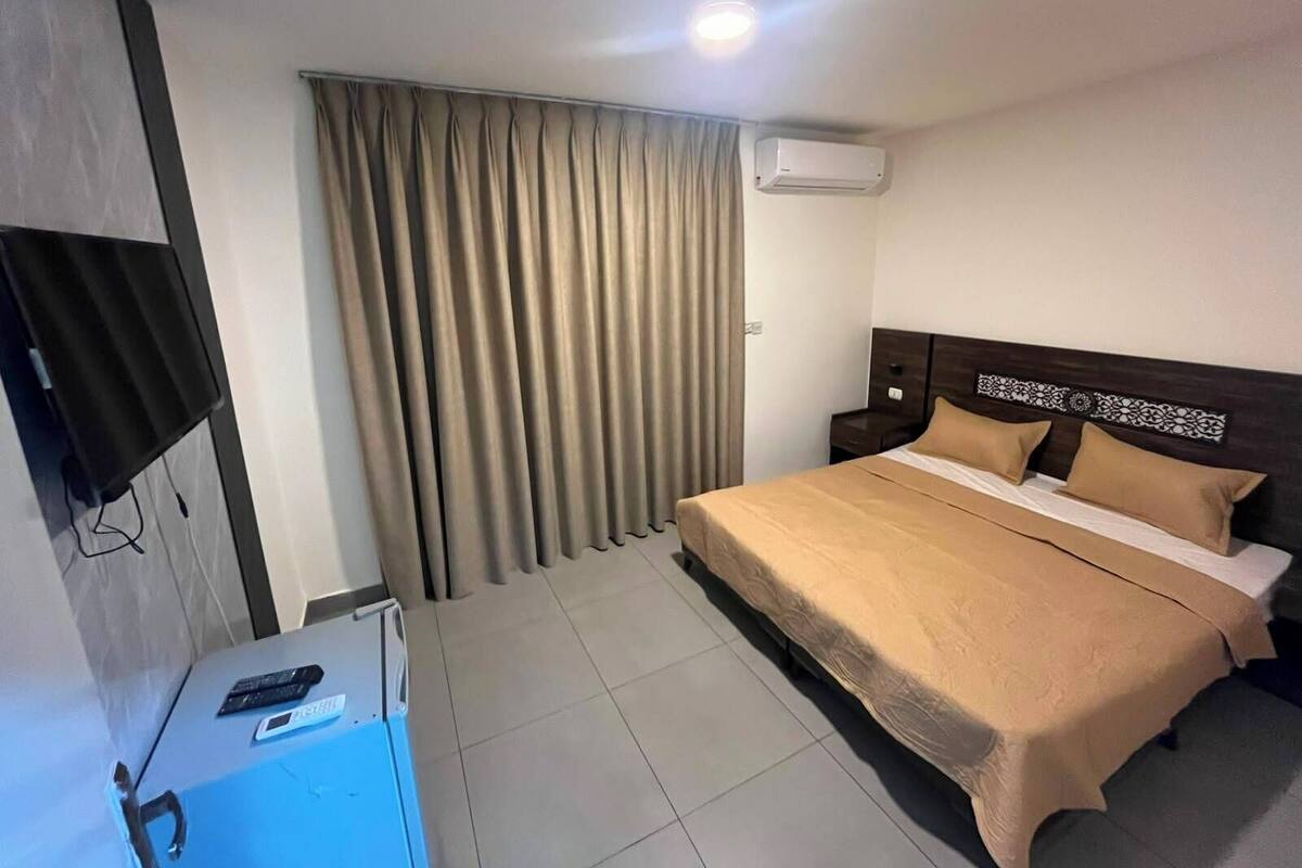 Suíte estúdio luxo | Cofres nos quartos, cortinas blackout, quartos à prova de som