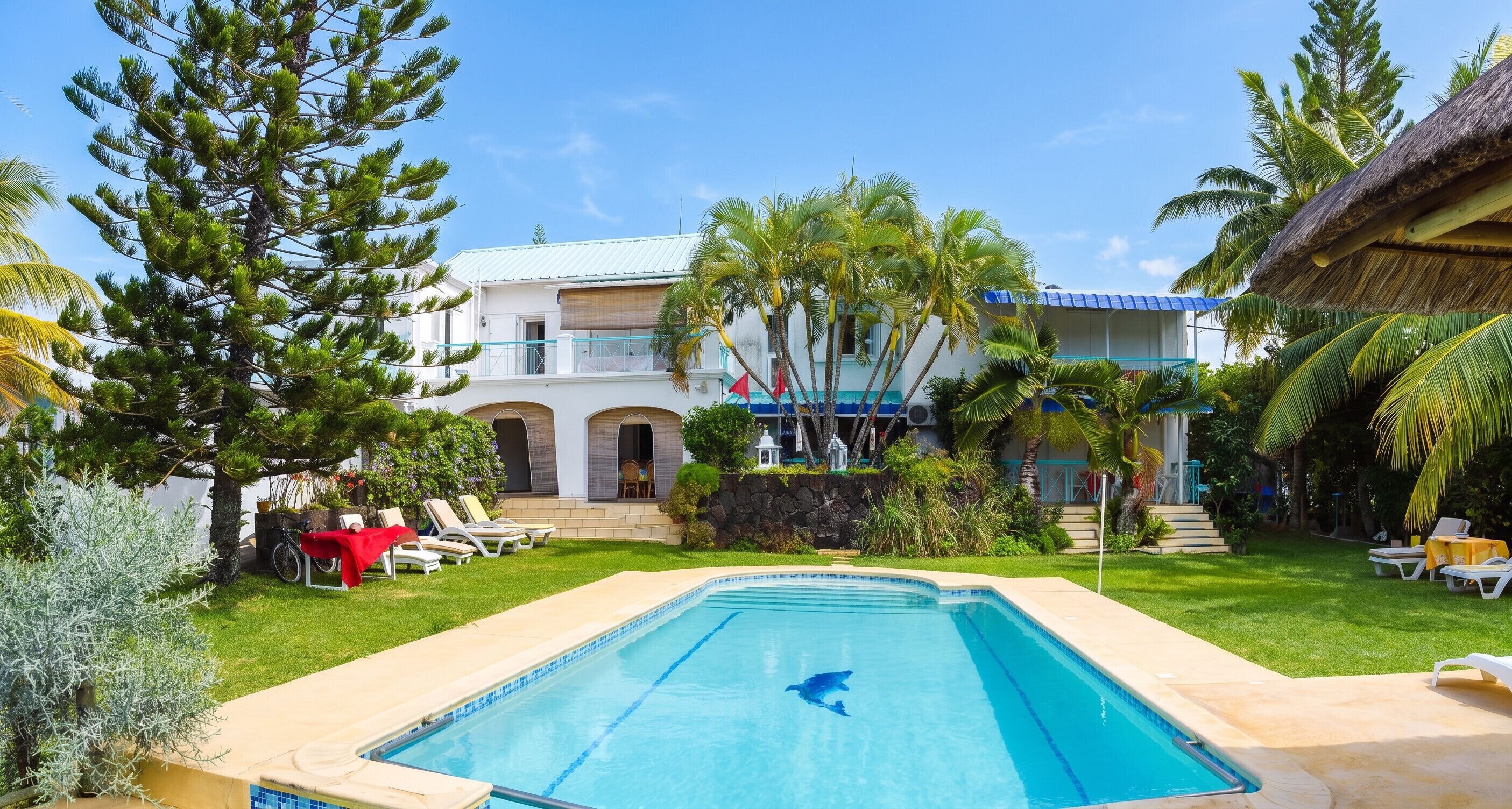 Vue sur piscine