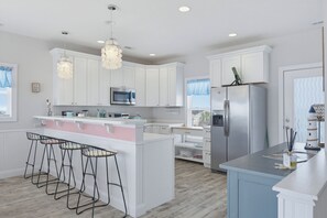 Private kitchen - Gorgeous Views All Around | 4 Bedroom Townhouse | Pet Friendly (North Topsail Beach)