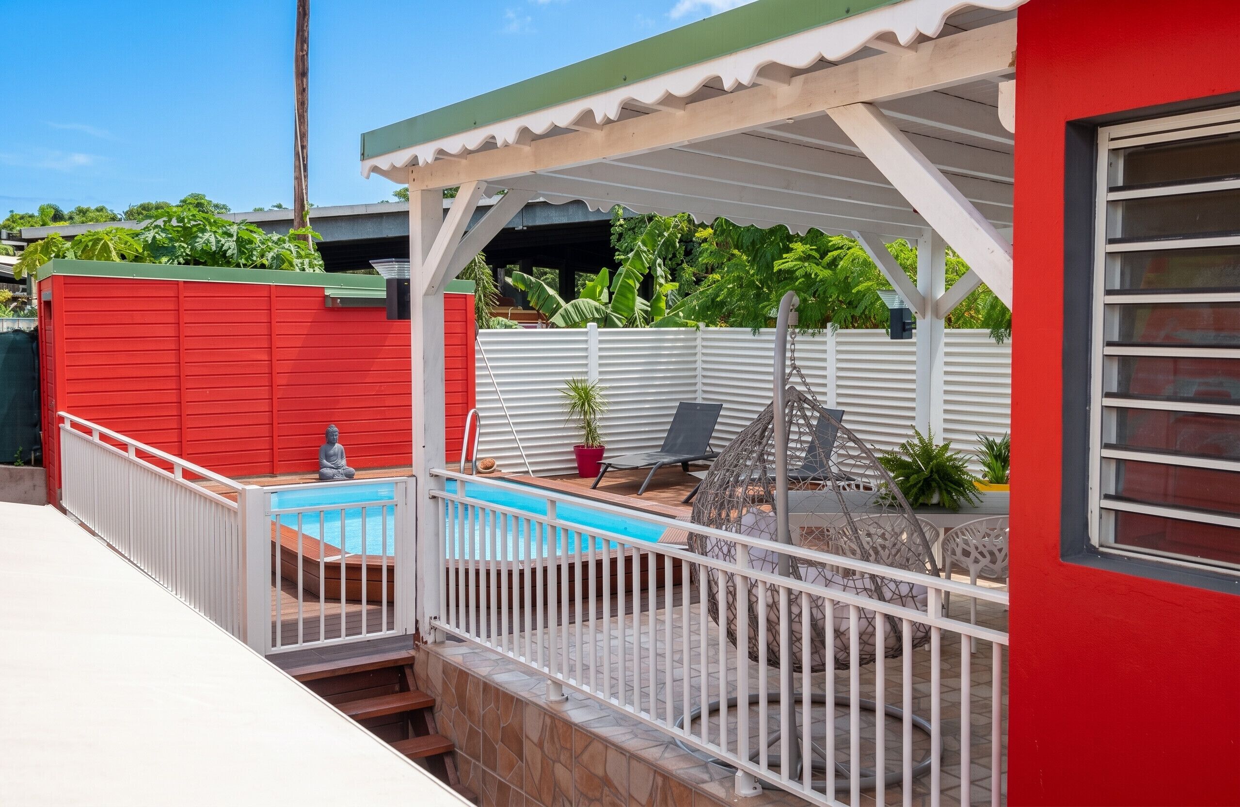 Vue sur piscine