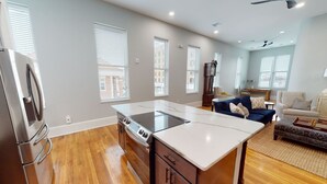 Coffee/tea maker, fridge, microwave, oven - Upscale downtown loft, will not disappoint! (Hays)