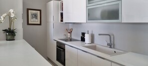 Luxury Villa, 6 Bedrooms, Sea View | Private kitchen | Espresso maker, coffee/tea maker, full-size fridge, electric kettle - Villa Ibti 6 bedrooms Private Pool (Ermoupoli)