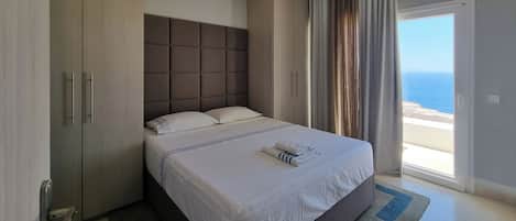 Villa Luxe, 6 chambres, vue mer | Draps en coton égyptien, literie de qualité supérieure, surmatelas