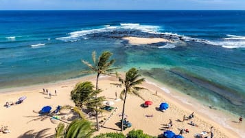 Sun loungers, beach towels