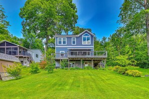 Exterior - Boathouse, Dock & Sunset Views! Muskrat Lake Home (Gobles)