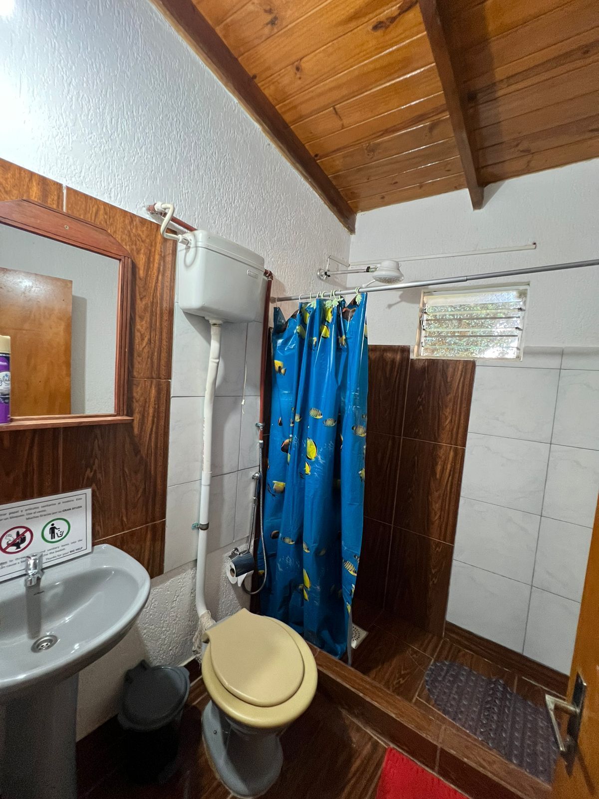 Classic-Zimmer, Terrasse | Badezimmer | Dusche, Seife, Toilettenpapier
