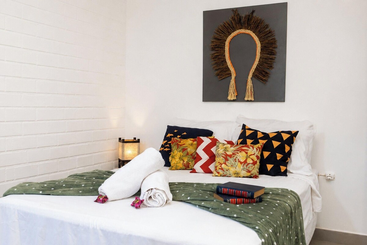 Hypo-allergenic bedding, individually decorated, individually furnished