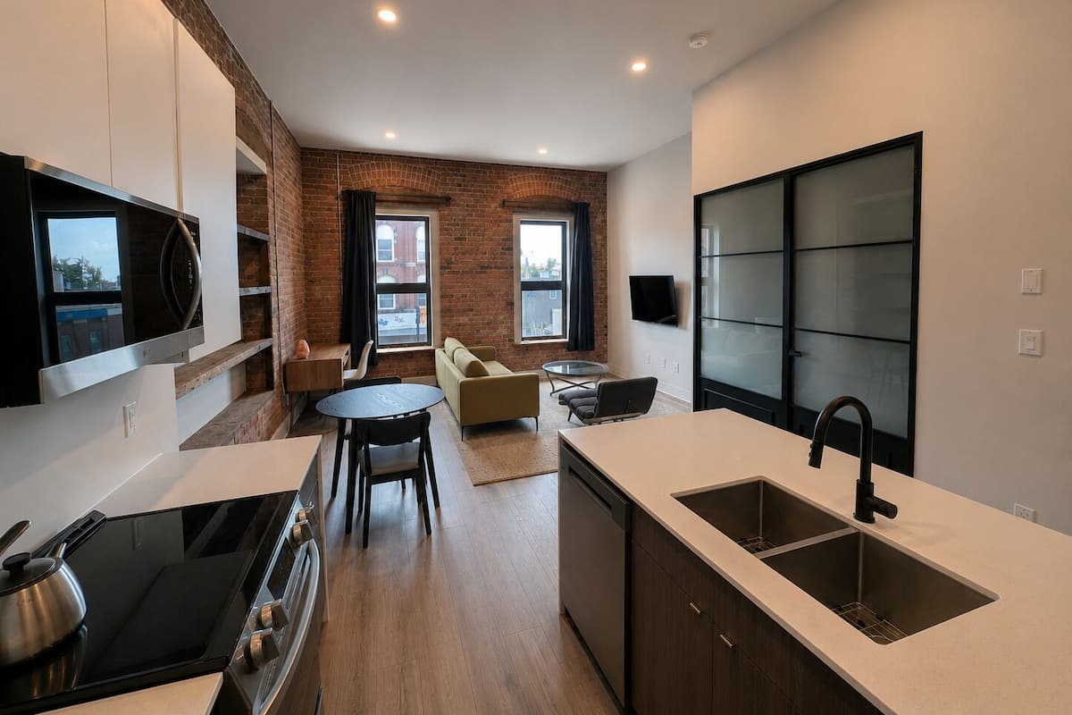 Deluxe Suite, 1 Queen Bed, Kitchen