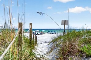 Beach - Between the Tides — Gulf-front Retreat Steps from the Sand (Miramar Beach)