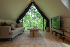Living area - A-Frame Retreat at Beaver Lake - Sleeps 4 near Rogers & Bentonville (Rogers)