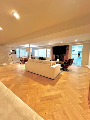 Living area - High-End Designer Sanctuary: A Fully Reimagined 2BR/2BA Masterpiece (Arlington)