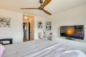 1 slaapkamer, een bureau, een strijkplank/strijkijzer, gratis wifi