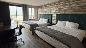 Superior Double Room, Balcony | Desk, laptop workspace, blackout curtains, iron/ironing board - Skylux Hotel Long Island City (Long Island City)