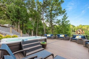 Unclassified image, 2 of 86, button - Lakefront Mansion | Swim Spa, Dock, Kayaks & Games (Long Pond)