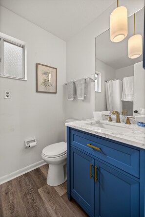 Towels, soap, toilet paper - Beautiful Lake House on Lake Star (Hawthorne)