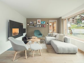 TV, fireplace, DVD player - OVERLOOK Lodge by CERVO Zermatt, (Zermatt), by Interhome (Zermatt)