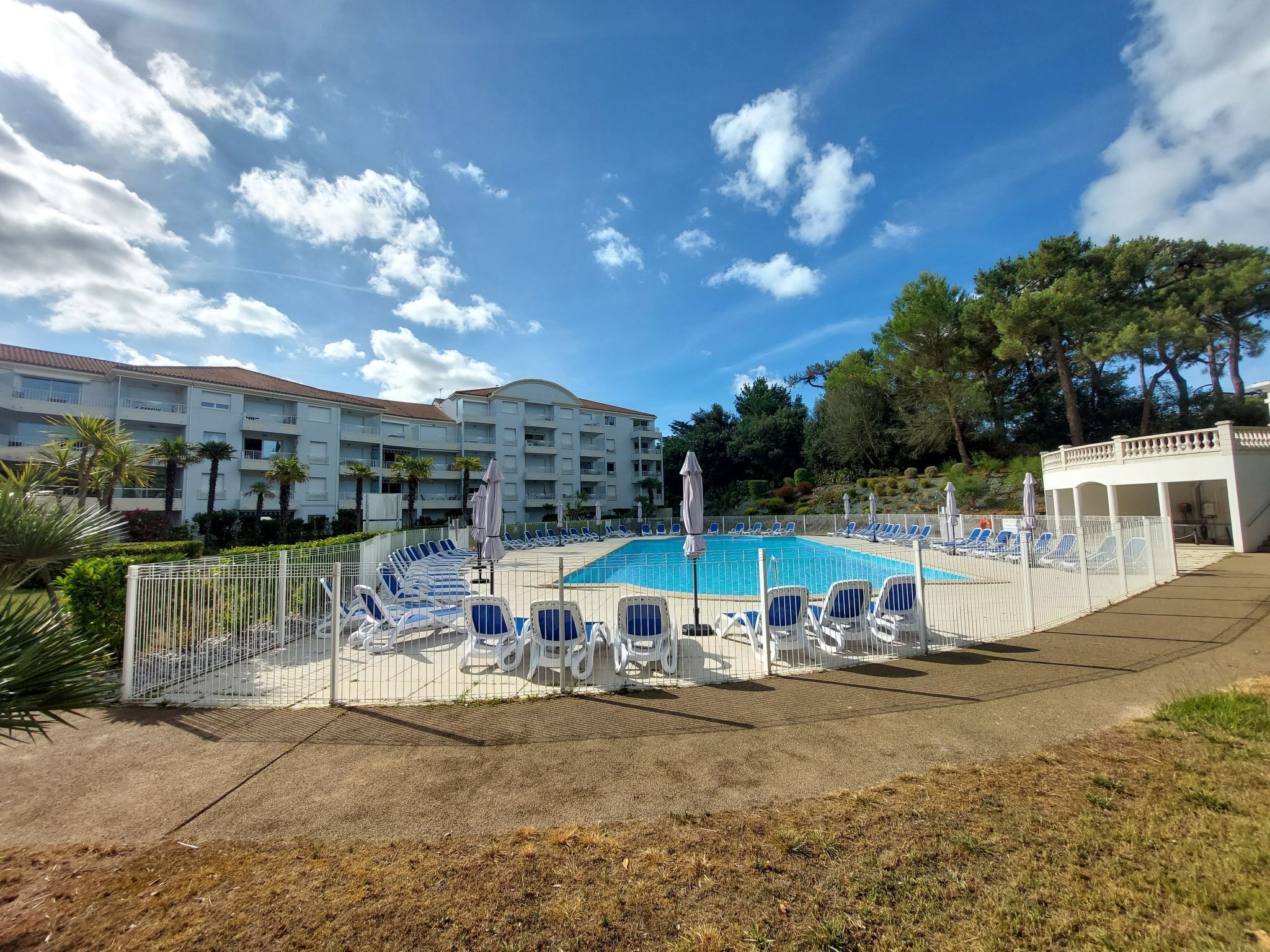 A heated pool