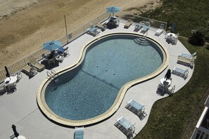 Pool - Oceanfront Condo • Panoramic Views • Steps to the Beach — Coastal Dream Paradise (Ormond Beach)