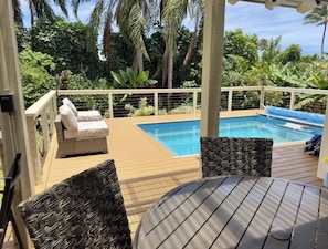 Outdoor pool - Princeville Home with Pool, Pond and Golf Cart: Sleeps 10 (Princeville)