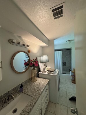 Hair dryer, bidet, towels, soap - Lovely 1-bedroom apartment with AC in peaceful Conroe (Conroe)