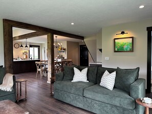 Living area - Charming 3 Bedroom Farmhouse on a Cherry Orchard (Suttons Bay)