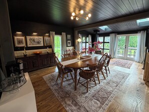 Dining - Spacious 5BR Farmhouse • Sleeps 10 • Perfect for Families • Near Two Lakes (Pittsfield)