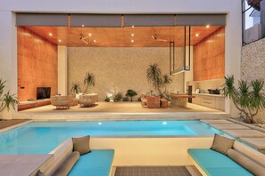 Outdoor pool - Luxe 3BR Private Pool Villa - 2min Beach (Cemagi)