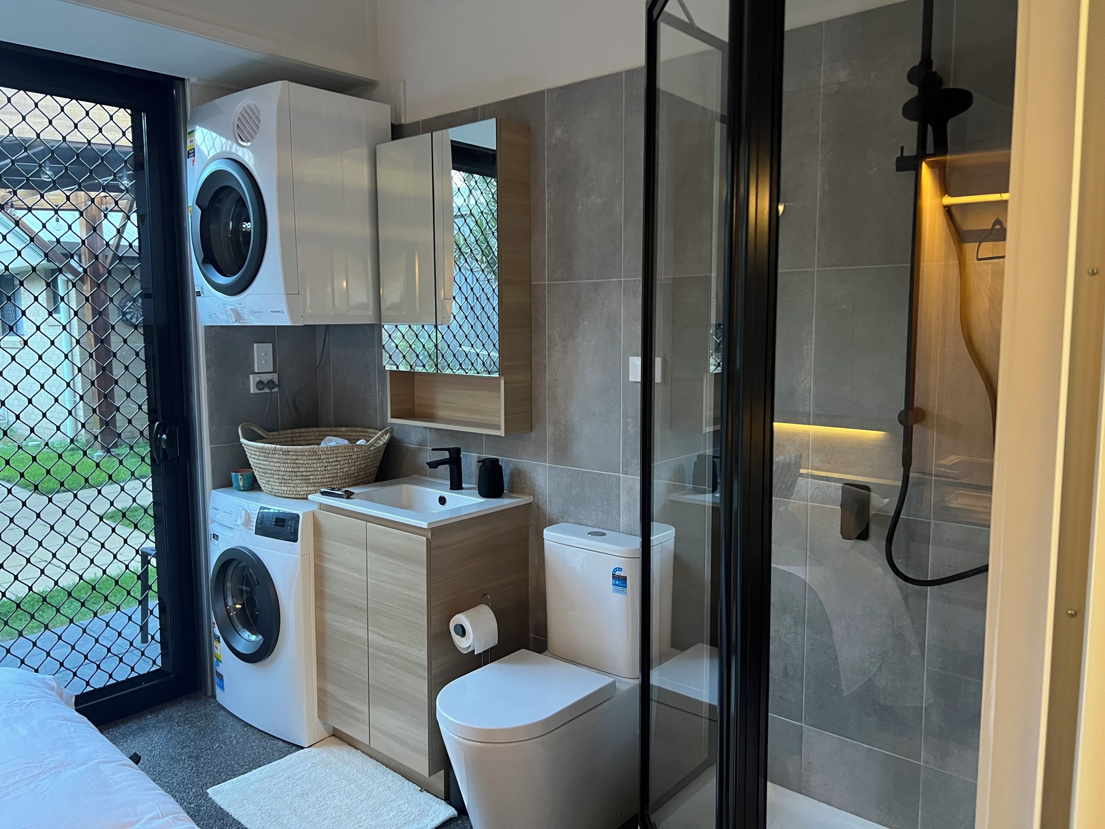 Towels, soap, toilet paper