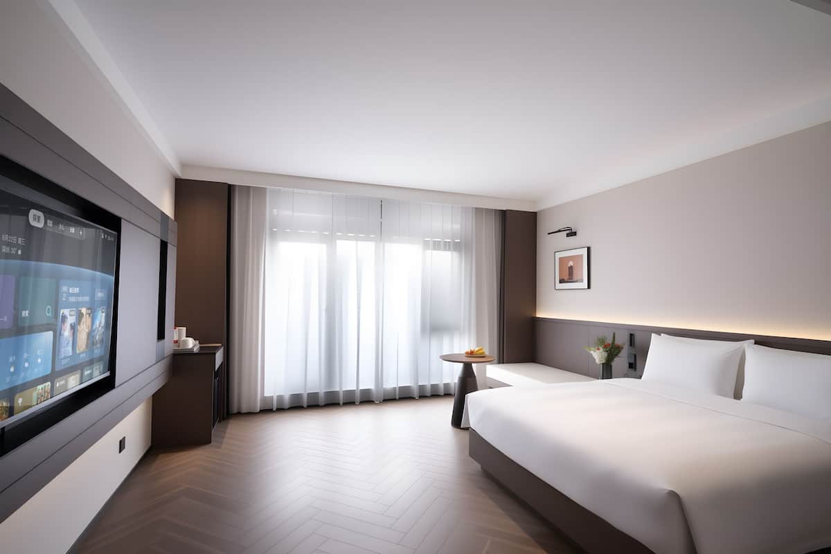 Cubrecamas, minibar con artículos gratuitos, wifi gratis y ropa de cama 