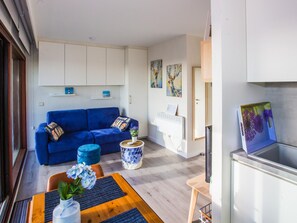 Living area - Studio with panoramic view (Middelkerke)