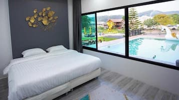 Vila, 4 kamar tidur, pemandangan kolam renang | Wi-Fi gratis dan didekorasi berbeda-beda