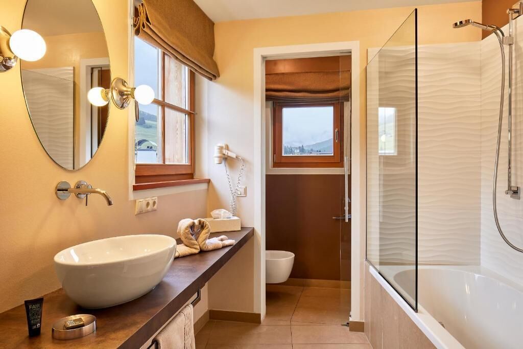 Chalet Grand, vista montagna | Bagno