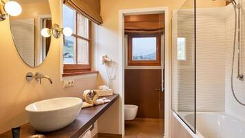 Chalet Grand, vista montagna | Bagno