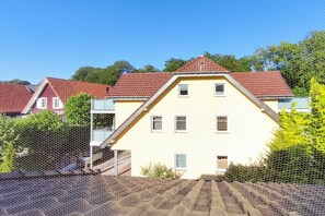 Außenaufnahme des gepflegten Ferienhauses Muschel in strandnaher Umgebung