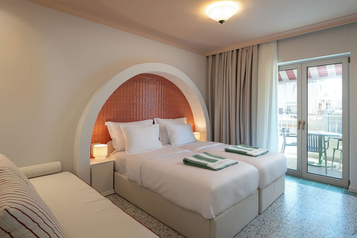 Superior Triple Room, Balcony, City View | In-room safe, blackout drapes, soundproofing