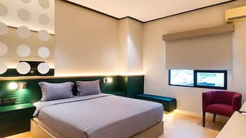 Deluxe Double Room, City View | Desk, free WiFi