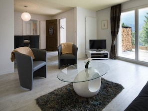 Fernseher, Kamin, DVD-Player