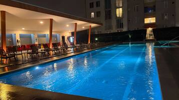A heated pool