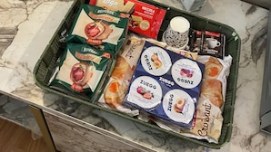 A tray of food items on a marble countertop. - Blossom Rue De Nava B&B (Reggio Calabria)