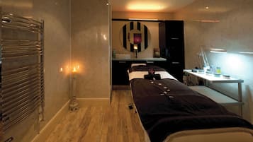 Couples treatment room(s), aromatherapy, hot stone massages, body scrubs