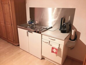 Private kitchen - Ferienwohnungen Teuriblick A&B, (Splügen), by Interhome (Splügen)