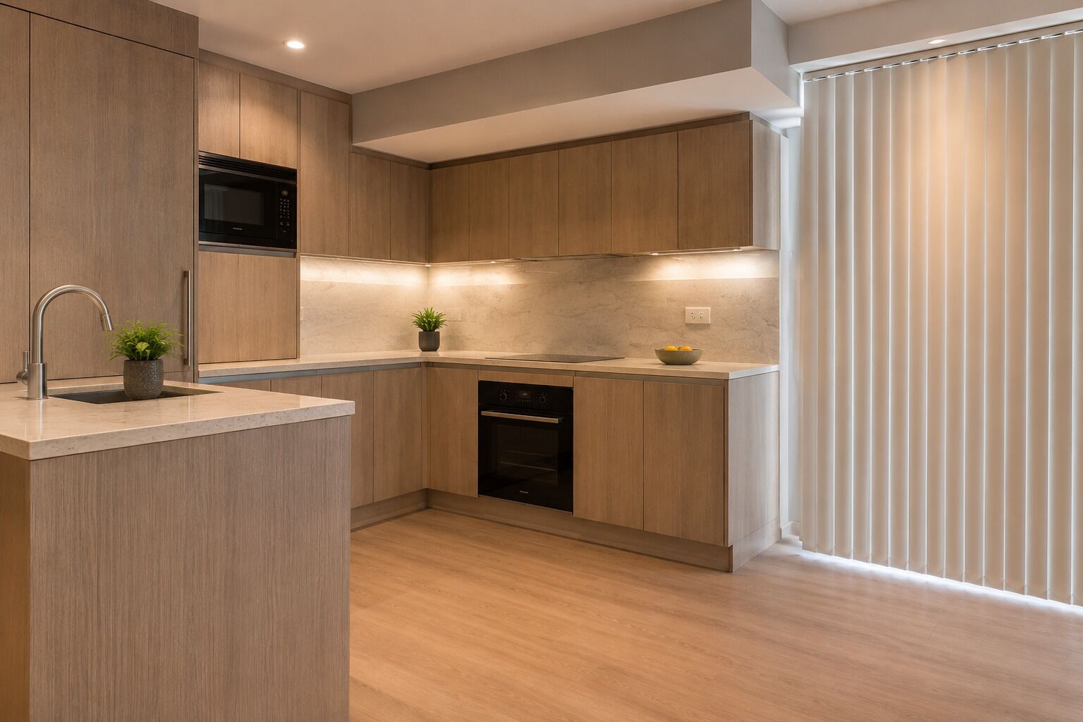 Standard Apartment | Private kitchen | Fridge, microwave, oven, stovetop
