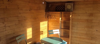 A cabin in a bamboo grove—a stunning natural setting