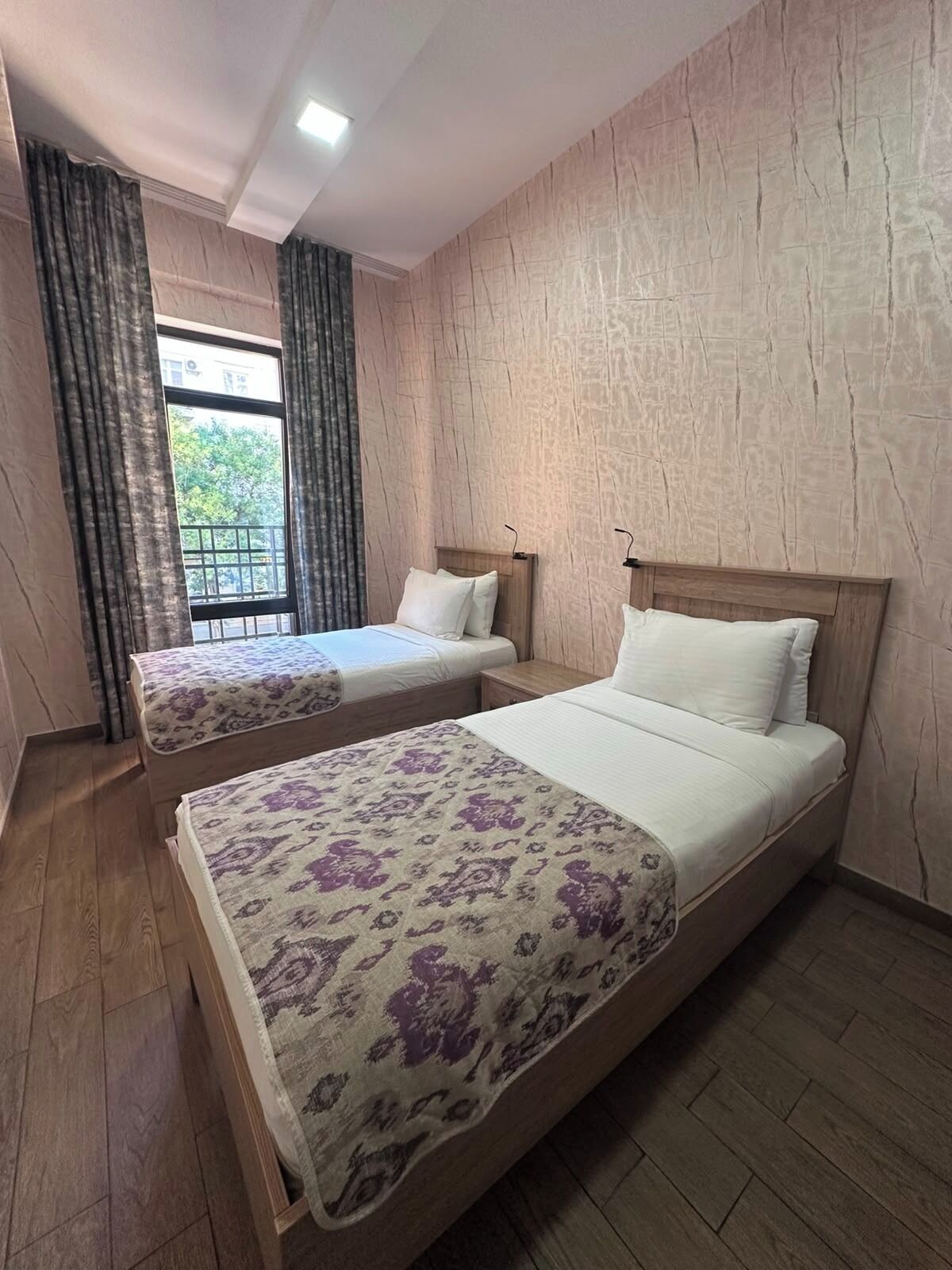 Standard Twin Room, City View | Desk, iron/ironing board