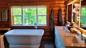 Douche, serviettes fournies