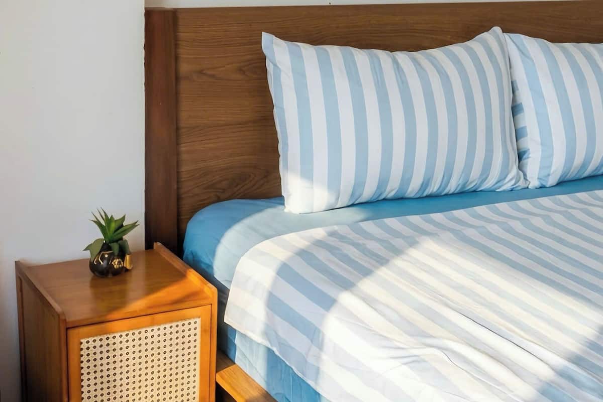 Habitación básica doble de uso individual, para no fumadores | Espacio para trabajar con laptop y wifi gratis