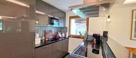Microwave, oven, dishwasher, highchair