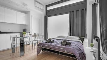 1 Schlafzimmer, Bügeleisen/Bügelbrett, Internetzugang, Bettwäsche