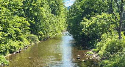 Charming 4-bedroom cabin in Morris perfect for relaxing getaways by the creek